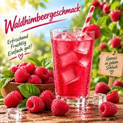 Getränkepulver Waldhimbeere-Geschmack