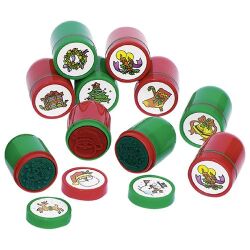 Kunststoffstempelset  Weihnachten (6 Stempel)