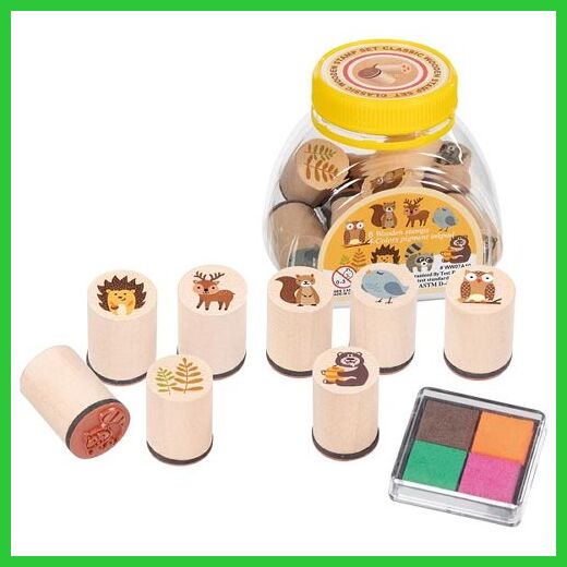 Holzstempel-Set  Waldtiere (8 Stempel)