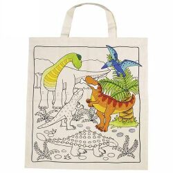 Baumwolltasche Dinosaurier 6 Stück